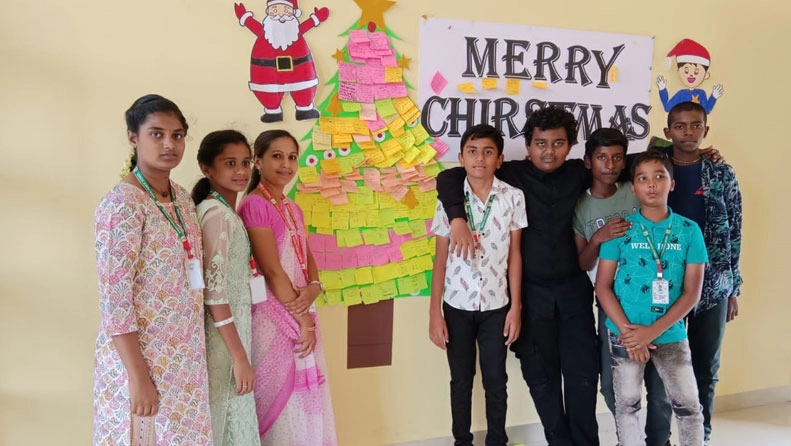 High school students engaged in academics at Nimai Public School